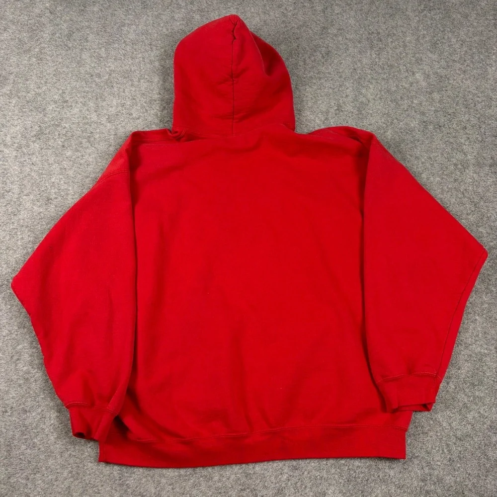 Y2K MV Sport USMC Camp Lejeune Hoodie Mens 2XL Red Graphic Army Military Outdoor - Picture 7 of 8